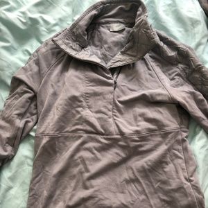 Athleta silver quarter-zip